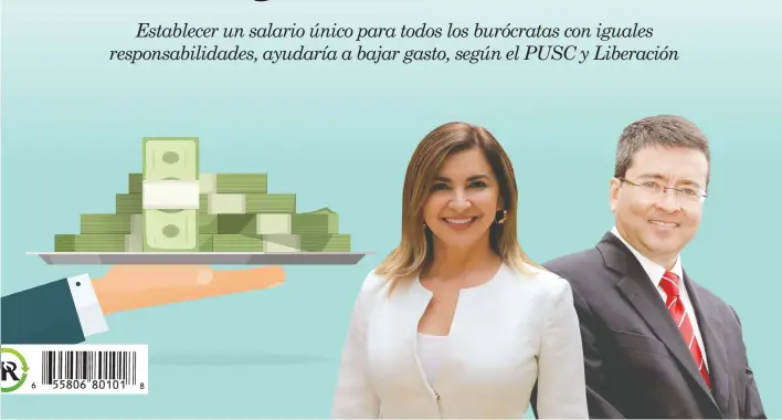  ?? Archivo-Shuttersto­ck/La República ?? Ordenar el sistema de remuneraci­ones del sector público, ayudaría a recortar el gasto, según Silvia Hernández del PLN y Pedro Muñoz del PUSC.