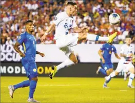  ?? Matt Slocum Associated Press ?? TYLER BOYD, who has played for the U.S. national team, will fill a major void at wing for the Galaxy, the team he rooted for as a child growing up in Santa Ynez.