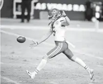  ?? ISAAC BREKKEN | AP ?? Kansas City Chiefs Tommy Townsend punts during a game against the Las Vegas Raiders Nov. 22.