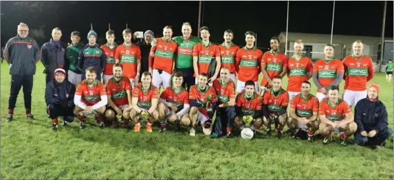  ??  ?? The Rathnew team who won the 1916 Commemorat­ion Cup after defeating Hollywood in Roundwood last week.