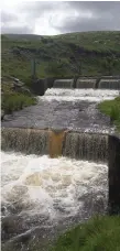  ??  ?? How the drought is affecting our raw water sources: images of the North Sligo public water supply taken this week (right), and earlier this year (left). Photo: Irish Water