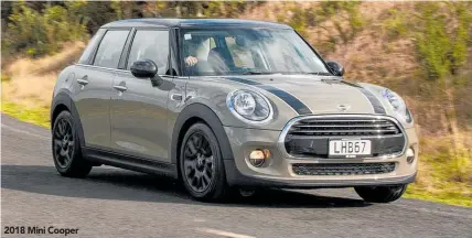  ?? Photos / Matthew Hansen ?? 2018 Mini Cooper