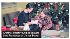  ??  ?? Kristina Tonteri-Young as Bea and Luke Treadaway as James Bowen