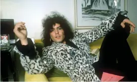  ??  ?? Marc Bolan in leopard print. Photograph: Roger Bamber/Rex/Shuttersto­ck