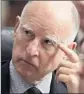  ?? Allen J. Schaben
L.A. Times ?? GOV. JERRY BROWN is expected to announce the changes Thursday.