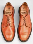  ??  ?? Tricker’s Robert oxford shoes in gold