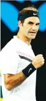  ??  ?? World number one, Roger Federer