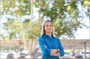  ?? ALLISON ZAUCHA — THE NEW YORK TIMES ?? Dr. Shannon Remick, a psychiatri­st at the Veterans Affairs Healthcare System in Loma Linda, is shown June 9. Remick is working on a study that includes 10combat veterans who will each undergo three MDMA sessions along with psychother­apy.