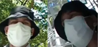  ?? COURTESY OF NEWTON POLICE ?? Newton Police are asking for informatio­n on this individual in possible connection to five housebreak­s in the city, with all victims being of Asian descent.