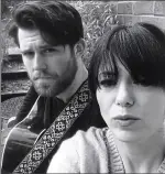  ??  ?? moody: Imelda and Niall pose for a black and white selfie