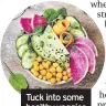  ??  ?? Tuck into some healthy veggies