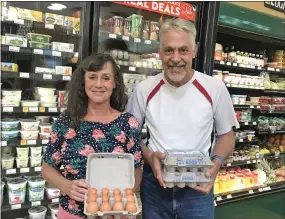  ?? SUBMITTED PHOTO ?? Chester County egg farmers Deb Ellis and Duane Rehmeyer of Highspire Hills Farm in Glenmoore.