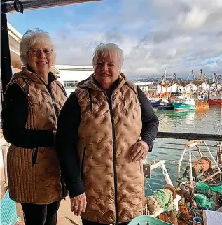  ?? ?? 6 Kim Wilson and Sue Hackett will be telling the story of the Brixham fish hawkers in song and spoken word at a special service on May 12 at the port’s fish quay