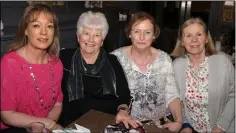  ??  ?? Mary Hiney, Mary Sinnott, Lily Owens and Liz O’Brien.