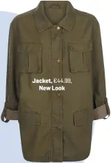  ??  ?? Jacket, €44.99, New Look