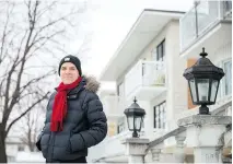  ?? DARIO AYALA, GAZETTE FILES ?? Playwright Steve Galluccio, author of the stage hit Mambo Italiano, poses for a photograph in St-Léonard on Dec. 9, 2014, shortly before his play, Les Chroniques de Saint-Léonard, had its French debut in Place des Arts.