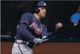  ?? ERIC GAY — THE ASSOCIATED PRESS ?? First baseman Freddie Freeman is the sixth different Braves player to be named NL MVP.