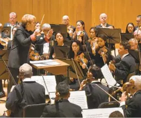  ?? AMY DAVIS/BALTIMORE SUN ?? The Baltimore Symphony Orchestra’s Marin Alsop is the first woman to helm a major American orchestra.