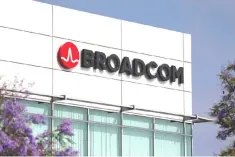  ??  ?? Broadcom Limited company logo is pictured on an office building in Rancho Bernardo, California. US President Donald Trump blocked an unsolicite­d bid by Singapore-based Broadcom to take over smartphone chipmaker Qualcomm, citing national security...