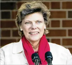  ?? MATT ROURKE / ASSOCIATED PRESS ?? Cokie Roberts speaks in April 2017 during the opening ceremony for Museum of the American Revolution in Philadelph­ia. Roberts, a longtime political reporter and analyst at ABC News and NPR, has died, ABC announced Tuesday. She was 75.