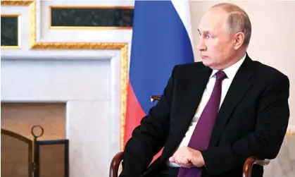  ?? Anadolu Agency/Getty Images ?? ‘Vladimir Putin’s claims that the war was necessary to defend Russia’s security was recognised across the world as a lie.’ Photograph: