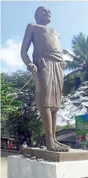 UPFA gang vandalises statue of Uva-Wellassa hero - PressReader