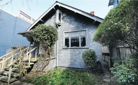  ?? NICK PROCAYLO ?? This four-bedroom house at 1511 Barclay St. in downtown Vancouver is listed for sale at almost $7 million. The listing, which markets the property as a land assembly, says the home is “a beautiful old-timer house just needing a little TLC … Great...