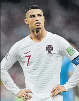  ?? FOTO: GYI ?? CR7 no juega con Portugal desde el Mundial En octavos cayó ante Uruguay