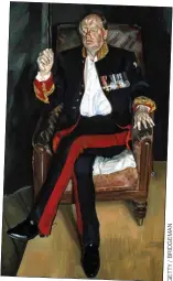  ??  ?? STAR ATTRACTION: Lucian Freud’s painting of Andrew Parker Bowles