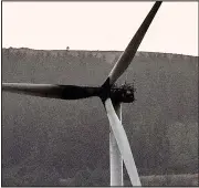  ??  ?? Burnt out: A turbine at Arecleoch Wind Farm