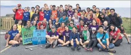  ?? SUBMITTED ?? Participan­ts in the 2017 SHAD program were able to reach the most easterly point of North America when they ventured out to Cape Spear.