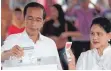  ?? FOTO: DPA ?? Joko Widodo, Präsident von Indonesien, und seine Frau Iriana bei der Stimmabgab­e.