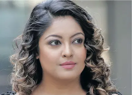  ??  ?? Former Bollywood actress Tanushree Dutta spoke to several Indian TV news channels about her frustratio­n with a fruitless police complaint she filed in 2008 [File: Rajanish Kakade/The Associated Press]