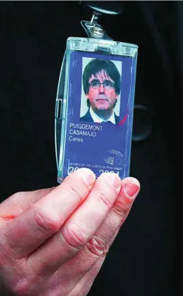  ?? EFE ?? Puigdemont piensa tomar las riendas de la negociació­n con vistas a futuros pactos