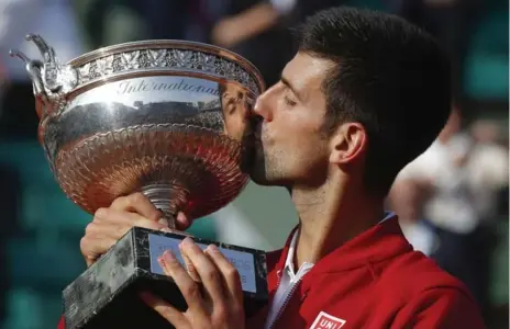  ?? MICHEL EULER/THE ASSOCIATED PRESS ?? Novak Djokovic, the world No. 2, is part of a group of five stars, all now in their 30s, who have dominated men’s tennis for the past dozen years or so.