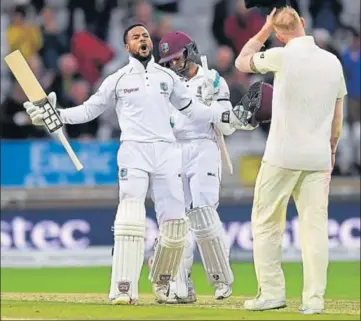  ?? GETTY IMAGES ?? ■ Shai Hope is one of the few players in the current West Indies squad to have stood up against quality opposition. He scored a century in both innings to lead the Caribbean team to a famous victory against England at Leeds last year.