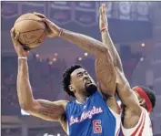  ?? David J. Phillip Associated Press ?? DeANDRE JORDAN would be tough to lure away from the Clippers, though teams will recruit him.