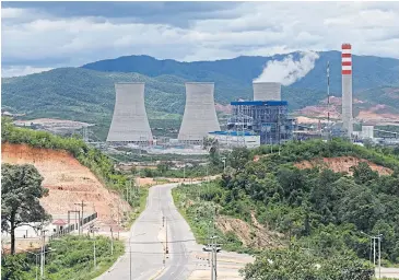  ??  ?? Ratch’s Hongsa coal-fired plant in Laos. The company hopes to finalise two acquisitio­n deals in Asean and Australia during this half.