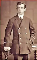  ?? ?? Harold Bride, one of Titanic’s radio operators, pictured at the time of the disaster. He was 22.