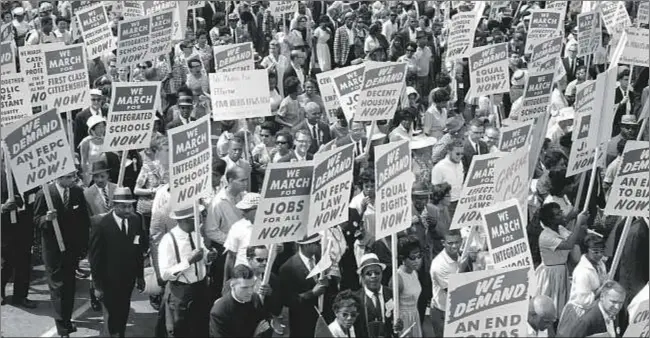  ?? CNS ?? Marcha en Washington (Estados Unidos), en 1963 . En ella, Martin Luther King Jr, pronunció su histórico discurso Yo tengo un sueño