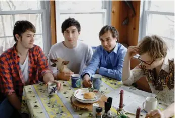  ??  ?? The lite-rock band Grizzly Bear: from left, Christophe­r Bear, Ed Droste, Daniel Rossen, Chris Taylor.