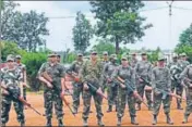  ?? HT ?? The 32 women constables underwent rigorous training as commandos in Bijapur district, about 422km south of Raipur.