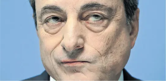  ?? [ Reuters ] ?? Mario Draghi ist nun in Rom am Ruder: Der designiert­e Ministerpr­äsident soll die italienisc­hen EU-Milliarden sichern.