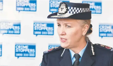  ?? Picture: Kevin Farmer ?? NOT GUILTY: Queensland Police Commission­er Katarina Carroll responds to critics.