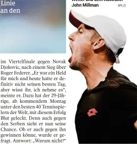  ?? APA (2) ?? Roger Federer scheiterte in New York schon im Achtelfina­le – an sich selbst, dem Wetter und dem Australier John Millman
