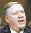  ??  ?? Secretary of Statedesig­nate Mike Pompeo speaks during the Senate Foreign Relations Committee confirmati­on hearing on his nomination.
