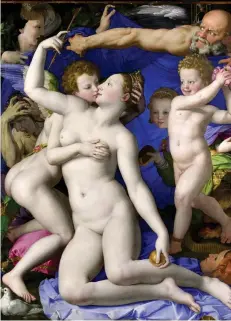  ??  ?? Naked beauty: Bronzino’s Allegory With Venus And Cupid in the National Gallery