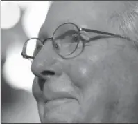  ?? The Associated Press ?? MCCONNELL: Senate Majority Leader Mitch McConnell of Ky. smiles as he talks to reporters Tuesday on Capitol Hill in Washington.