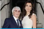  ??  ?? Bernie Ecclestone with his wife Fabiana Flosi.