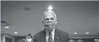  ?? AL DRAGO, AP ?? Dr. Anthony Fauci arrives for a Senate Health, Education, Labor and Pensions Committee hearing June 30 on Capitol Hill in Washington.